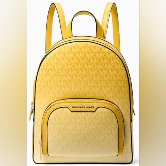 Michael Kors Jaycee Medium Ombré Signature Logo Backpack NWT - Picture 1 of 4